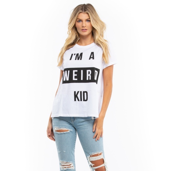 MINKPINK I'm A Weird Kid Tee - Picture 1 of 3